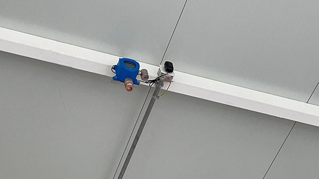 充電樁氫氣檢測儀安裝現(xiàn)場