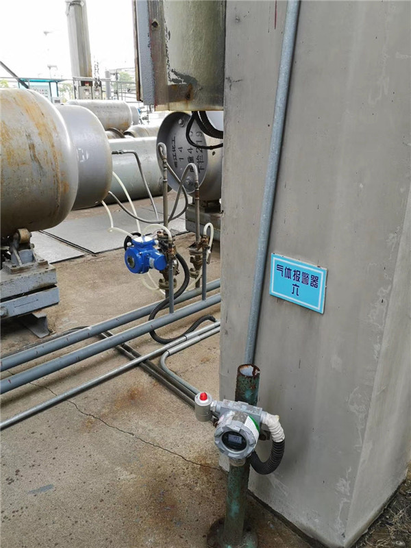 化工廠氣體檢測儀安裝現場