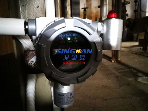 二氧化硫氣體檢測儀安裝現場