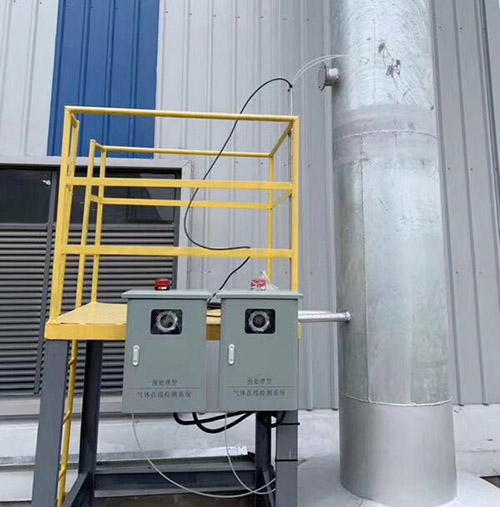 VOC在線監測系統安裝現場