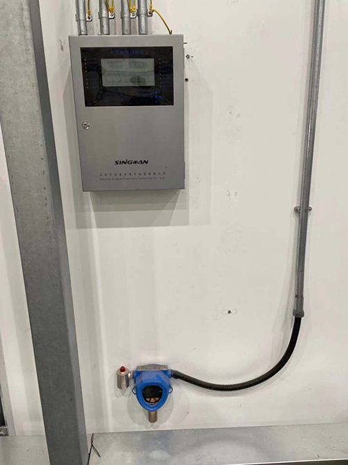 氫氣泄漏檢測儀安裝現場