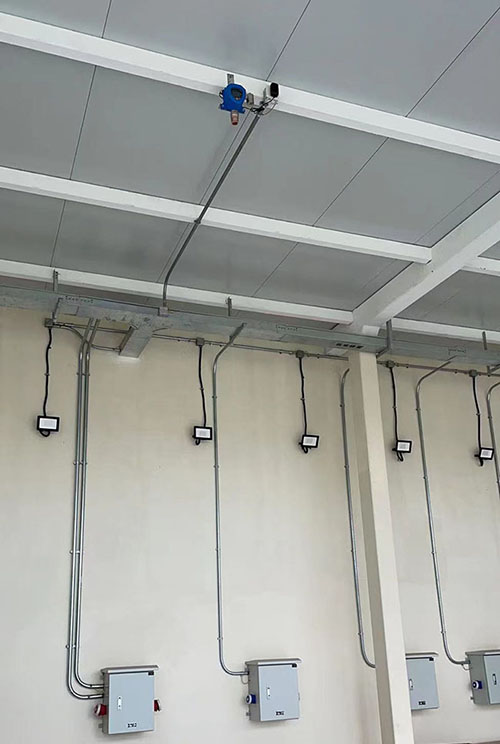 氫氣泄漏檢測儀安裝現場