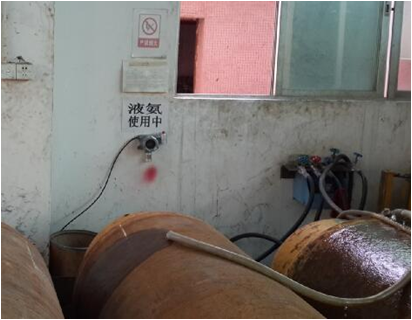 在線式氣體探測(cè)器安裝現(xiàn)場(chǎng)