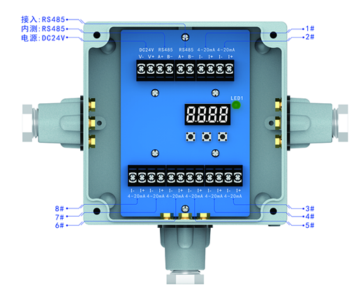 RS485轉4-20mA信號轉換器