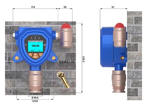 固定擴散式氣體檢測儀