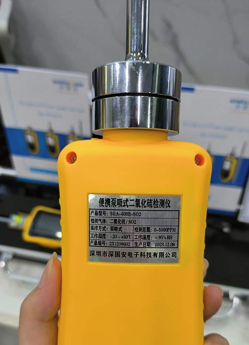 便攜泵吸式二氧化硫檢測(cè)儀